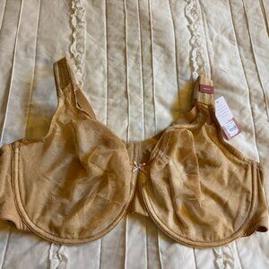 Cacique Bra Womens 48DDD Modern Lace Covered Unlined Full Coverage